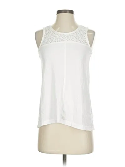 Pre-owned Prana Sleeveless Blouse In White