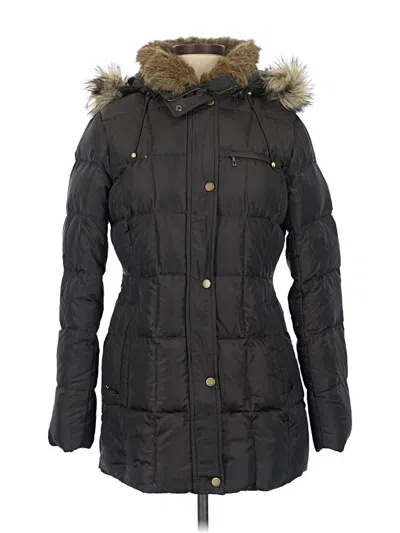 Pre-owned Lands' End Snow Jacket In Black