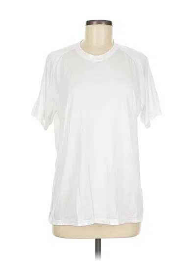 Pre-owned Zella Short Sleeve T-shirt In White