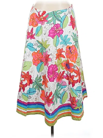 Pre-owned Dg^2 By Diane Gilman Casual Skirt In White