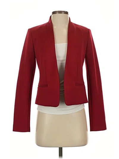 Pre-owned Ann Taylor Blazer Jacket In Red