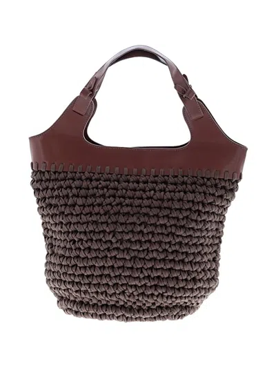 Pre-owned Free People Satchel In Brown