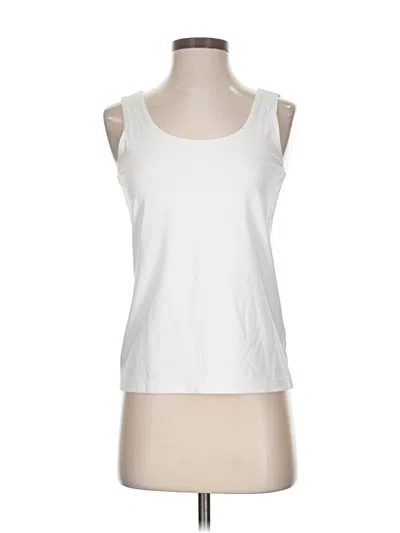 Pre-owned Chico's Tank Top White Halter Neckline Tops