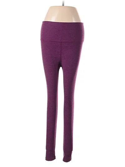 Pre-owned Beyond Yoga Yoga Pants In Purple