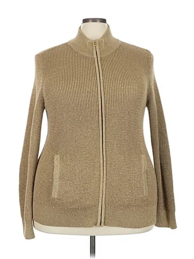Pre-owned L-rl Lauren Active Ralph Lauren Cardigan Sweater In Brown