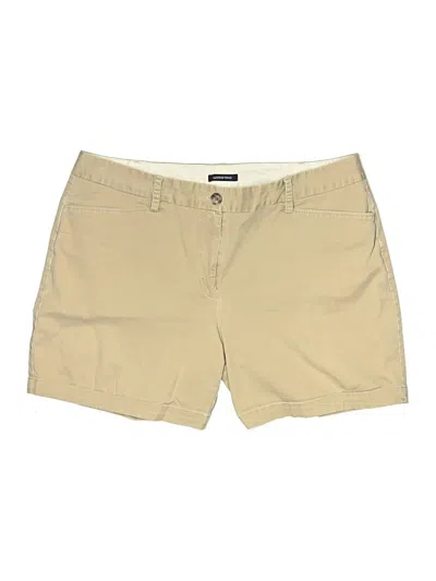 Pre-owned Lands' End Khaki Shorts In Brown
