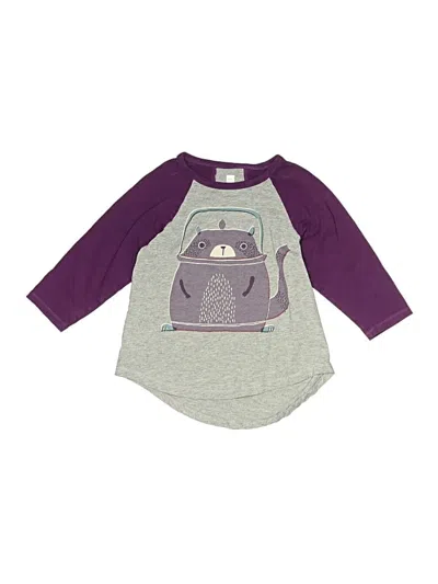 Pre-owned Tea Kids' 3/4 Sleeve T-shirt In Purple