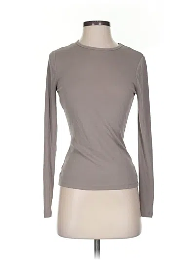 Pre-owned Abercrombie & Fitch Long Sleeve T-shirt In Gray