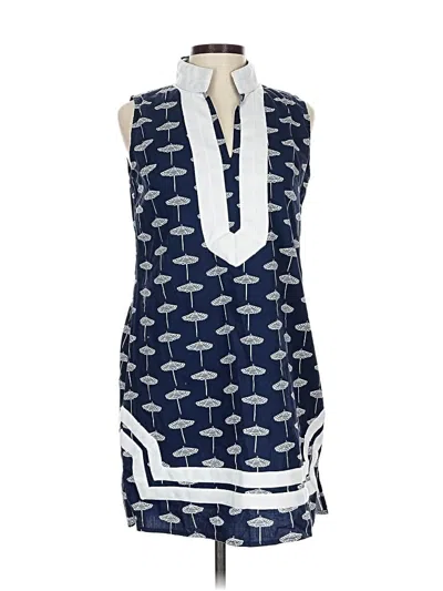 Pre-owned Sail To Sable Casual Dress In Blue