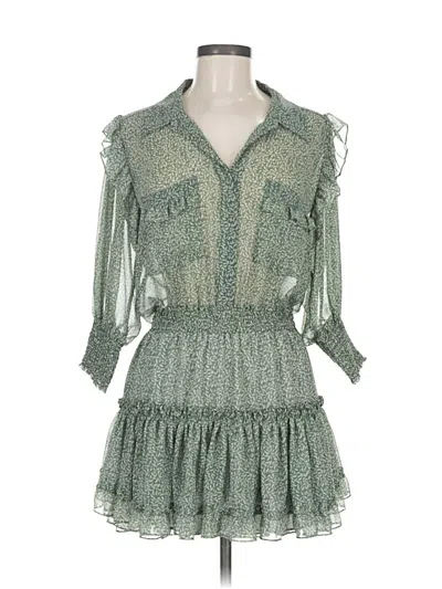 Pre-owned Misa Casual Dress In Green
