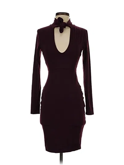 Pre-owned Susana Monaco Cocktail Dress In Burgundy