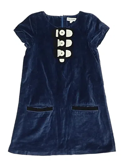 Pre-owned Mini Boden Kids' Dress In Blue