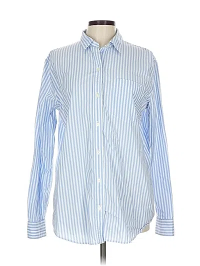 Pre-owned Gap Long Sleeve Button Down Shirt In Blue