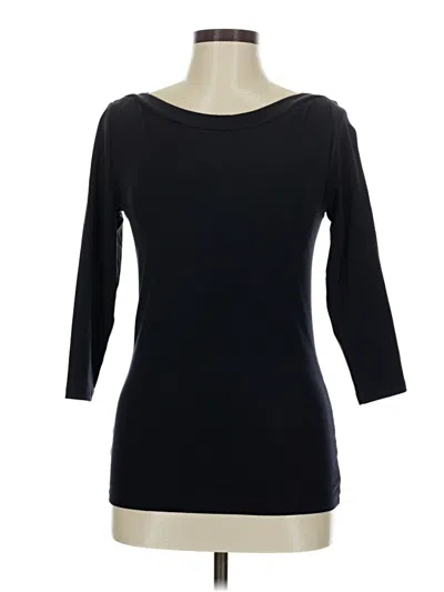 Pre-owned Ann Taylor 3/4 Sleeve T-shirt In Black