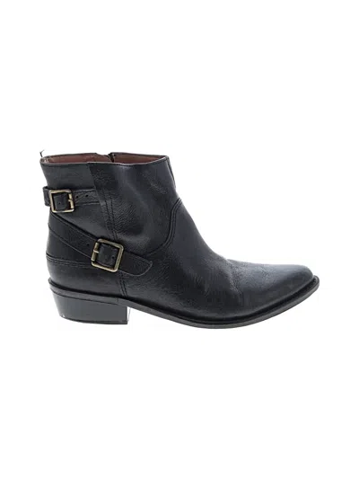 Pre-owned Lucky Brand Ankle Boots In Black