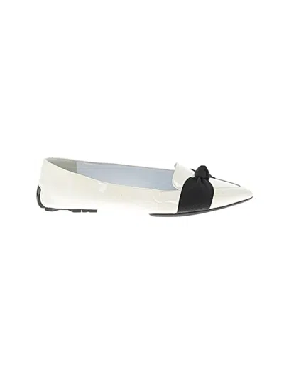 Pre-owned Burberry Flats In White