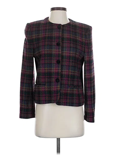 Pre-owned Talbots Blazer Jacket In Purple