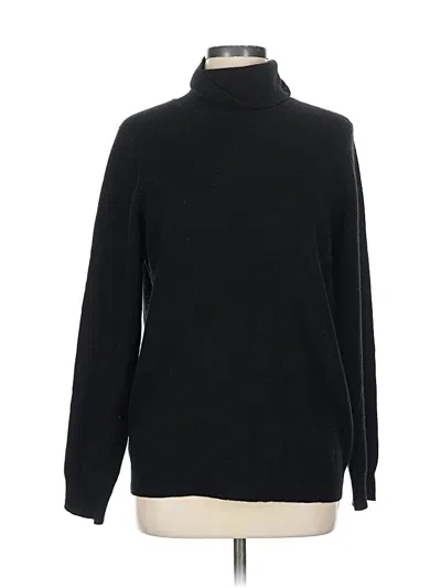 Pre-owned Charter Club Cashmere Pullover Sweater In Black