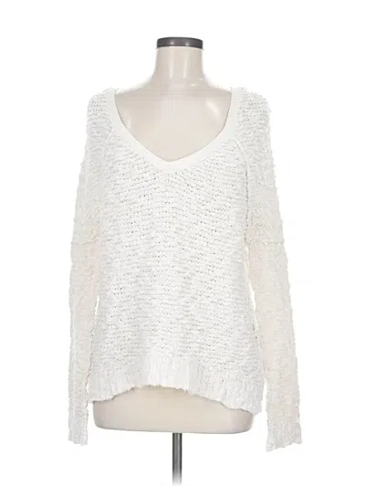 Pre-owned Free People Pullover Sweater In White