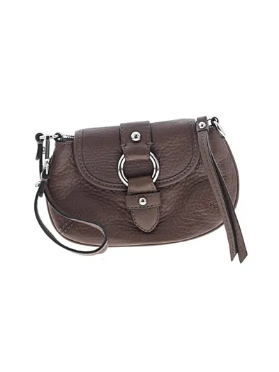 Pre-owned Banana Republic Leather Wristlet In Brown