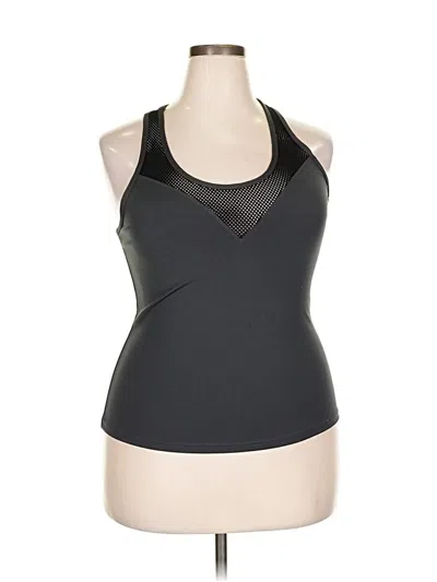Pre-owned Pop Fit Active Tank Top In Black