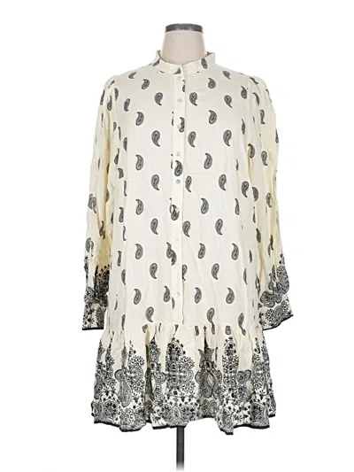 Pre-owned H&m Casual Dress In White