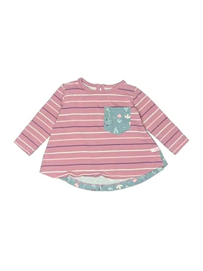 Pre-owned Ruffle Butts Babies' Long Sleeve T-shirt In Pink