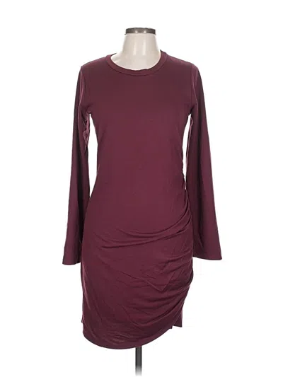 Pre-owned Assorted Brands Casual Dress In Burgundy