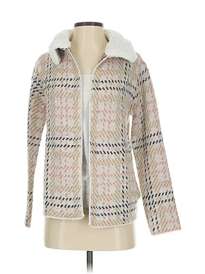Pre-owned By Design Cardigan Sweater In White