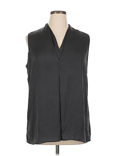 Pre-owned Cabi Sleeveless Blouse In Gray