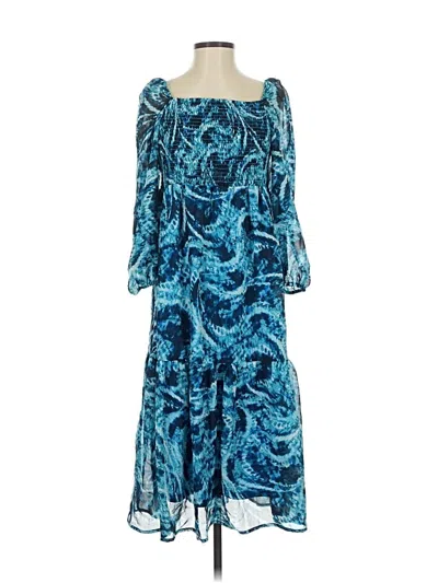 Pre-owned Tash + Sophie Casual Dress In Blue