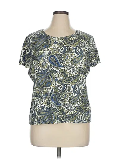 Pre-owned Charter Club Short Sleeve T-shirt In Blue