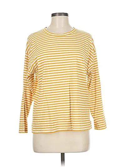 Pre-owned Ayr 3/4 Sleeve T-shirt In Yellow