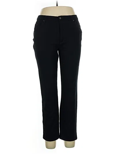 Pre-owned Gloria Vanderbilt Casual Pants In Black
