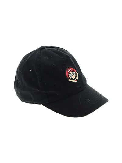 Pre-owned Super Mario Baseball Cap In Black