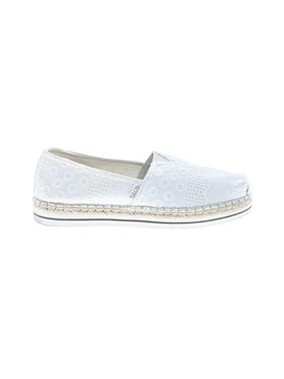Pre-owned Bobs From Skechers Flats In White