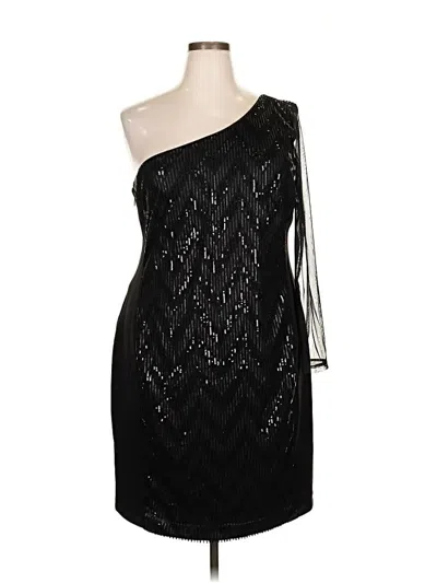 Pre-owned Lane Bryant Cocktail Dress In Black