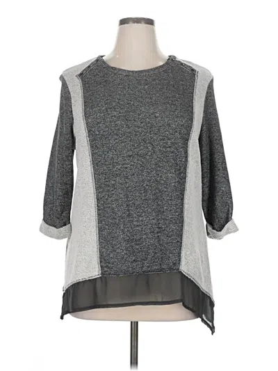 Pre-owned Style & Co Pullover Sweater In Gray
