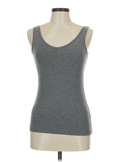 Pre-owned Felina Tank Top Gray Strapless Neckline Tops