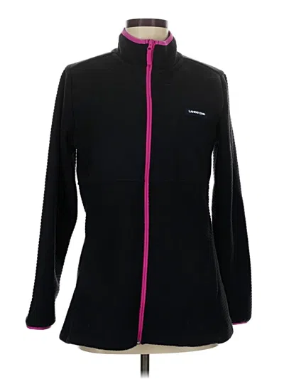 Pre-owned Lands' End Track Jacket In Black