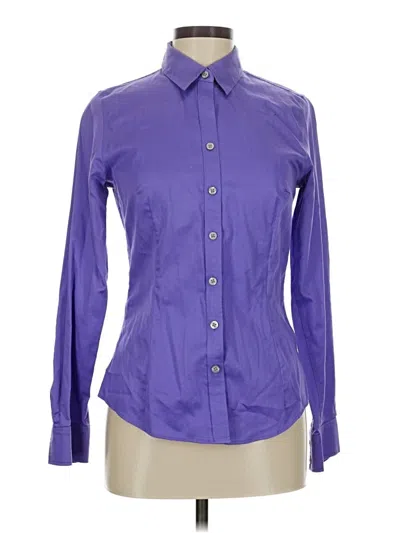 Pre-owned Banana Republic Long Sleeve Button Down Shirt In Purple