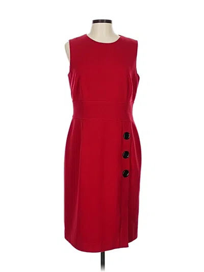 Pre-owned Talbots Casual Dress In Burgundy