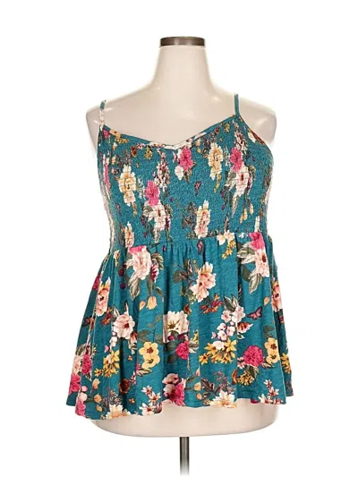 Pre-owned Torrid Sleeveless Blouse In Blue