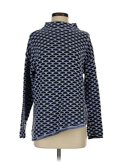 Pre-owned Nic + Zoe Turtleneck Sweater In Blue