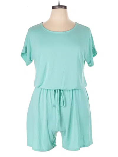 Pre-owned Zenana Romper In Blue