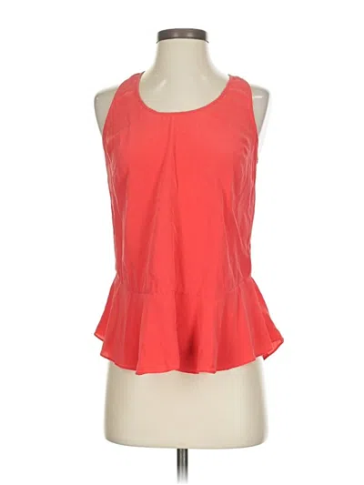 Pre-owned Joie Sleeveless Top Red Halter Neckline Tops