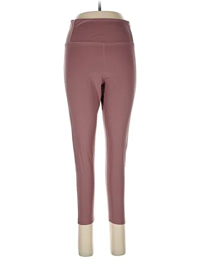 Pre-owned Girlfriend Collective Active Pants In Burgundy