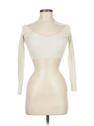 Pre-owned Urban Outfitters 3/4 Sleeve T-shirt In White