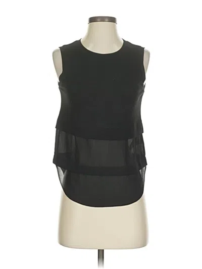 Pre-owned Michael Michael Kors Sleeveless Top Black Keyhole Neckline Tops