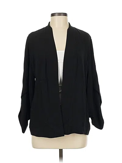 Pre-owned Eileen Fisher Blazer Jacket In Black